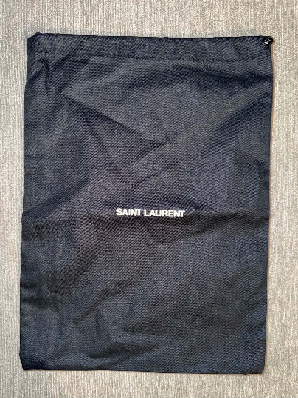 Saint Laurent Black Dust Bag 11.5x8.5